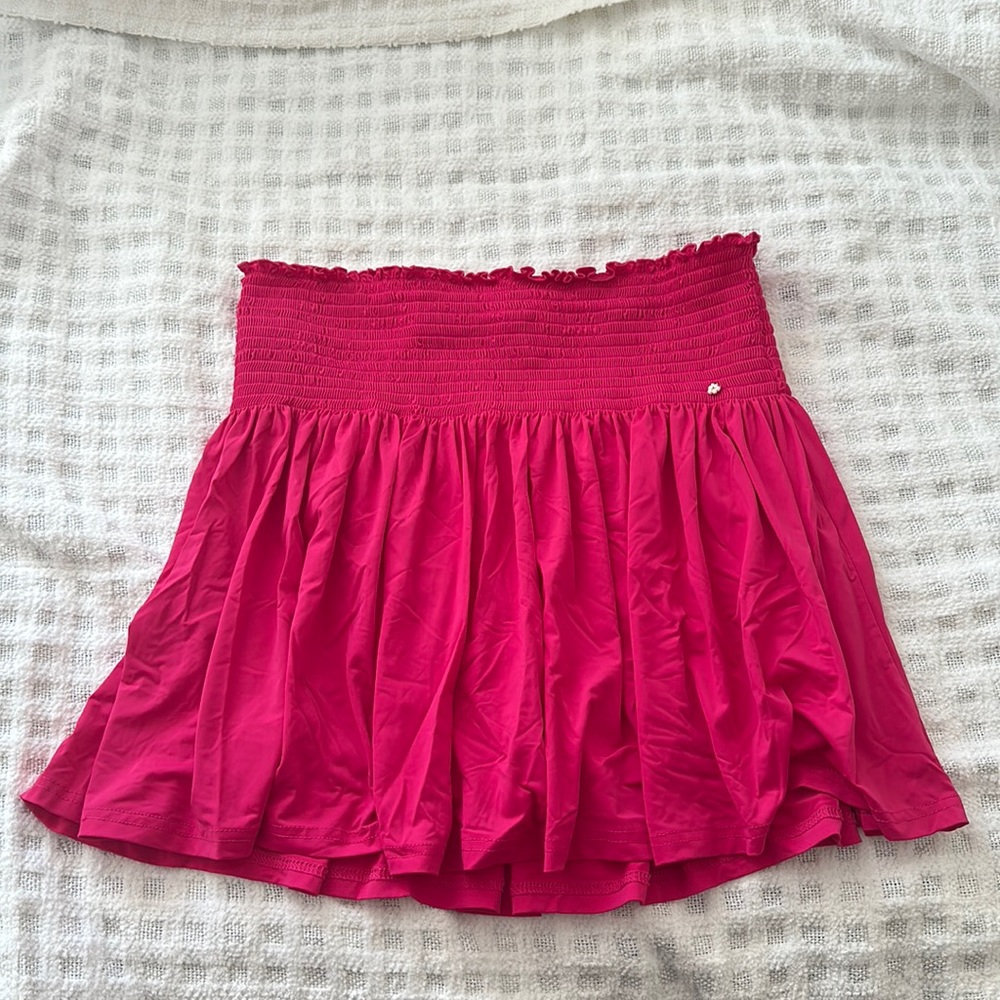Natural Life Pink Athletic Daisy Skort